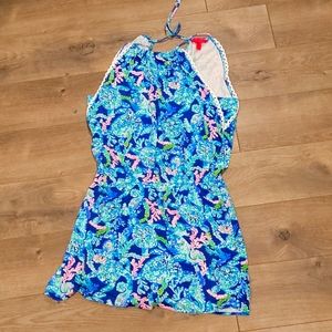 Cossica blue turtle villa romper